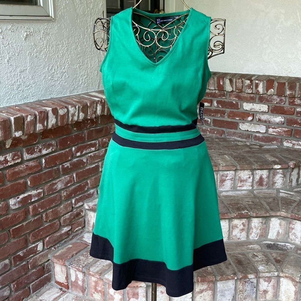 NWT New York & Company Sleeveless 100% Cotton Dress Size S